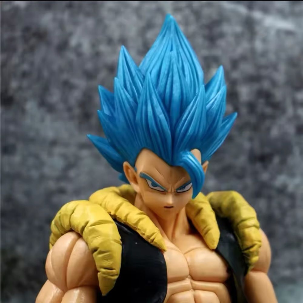 New 31CM Dragon Ball Z Super Saiyan Blue Gogeta Action Figure Anime - Picture 4 of 6
